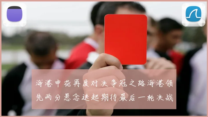 海港申花再度对决争冠之路海港领先两分悬念迭起期待最后一轮决战